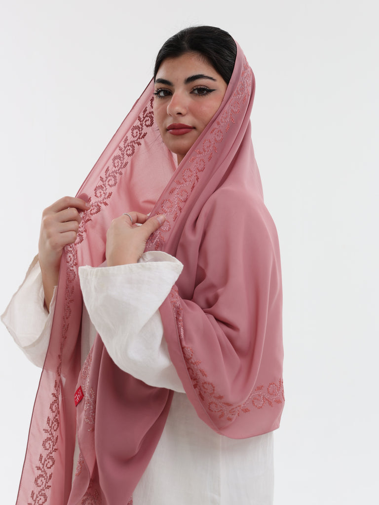 DL1-11 شيل بيت عريضة مطرزة