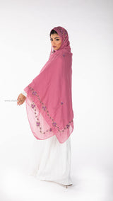 RZ3-15 شيلة جوري روز وردي نودي - Shailah.ae شيلة