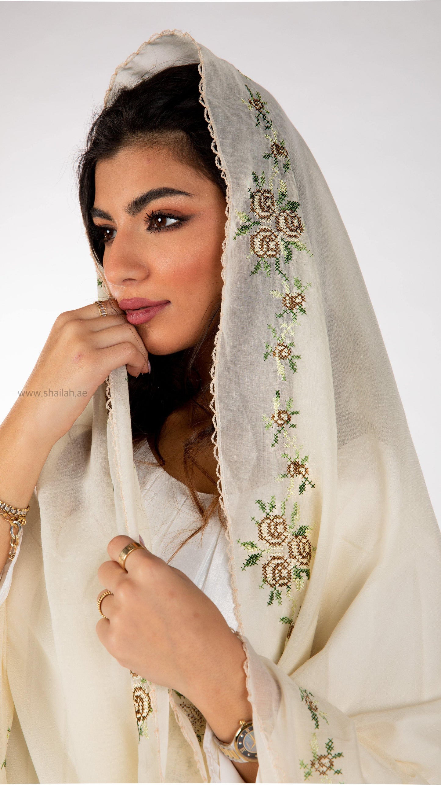 RZ3-06 شيلة جوري روز زبدة الشيا - Shailah.ae شيلة